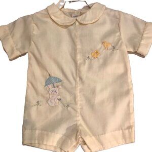 Preemie Beautiful hand embroidery baby one piece